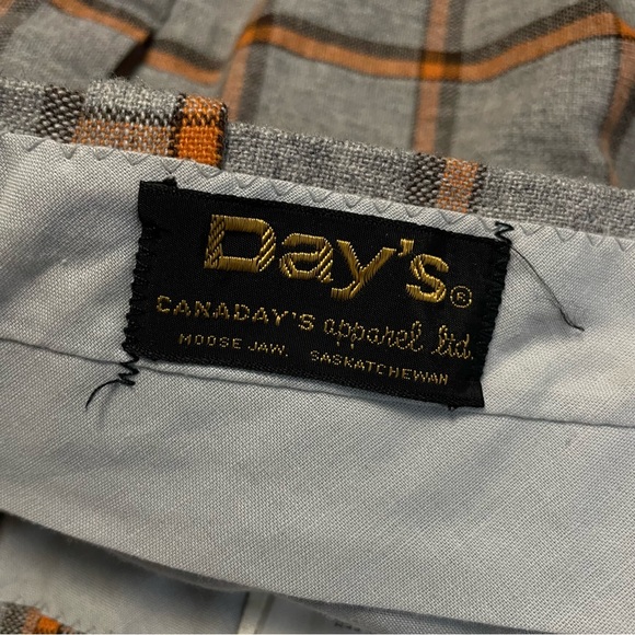 Day’s Canday’s Apparel Vintage 70s Plaid Wool Pants Men’s - Picture 11 of 13